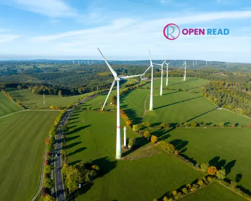 Wind Power Plant Working Process with 4 Steps