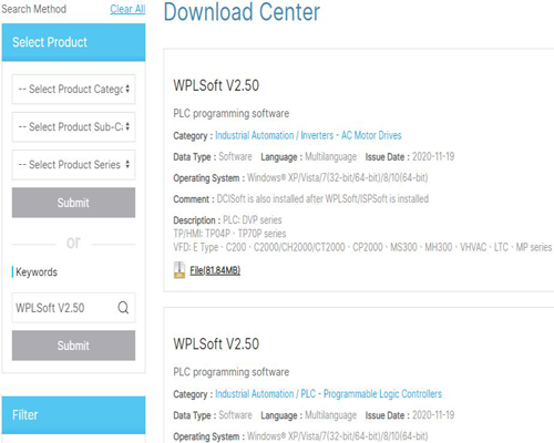 Delta-PLC-Download
