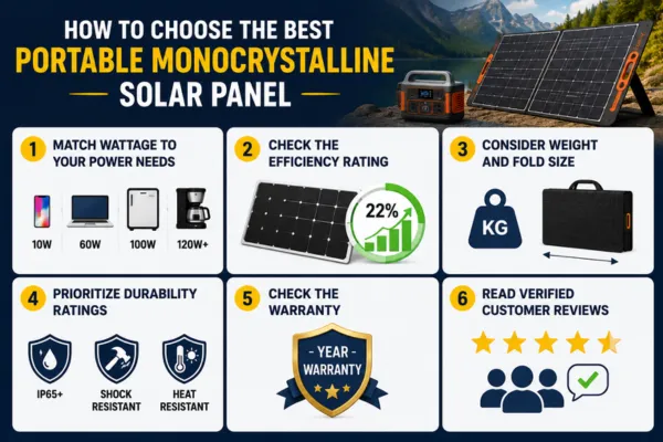 How to Select Best Portable Monocrystalline Solar Panels