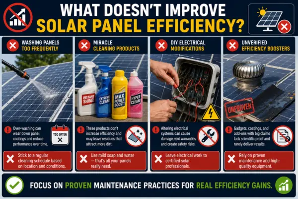 What Doesn't Improve Solar Panel Efficiency