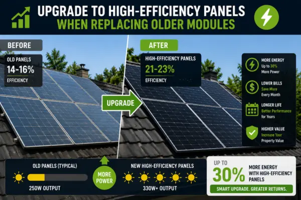 Upgrade to High-Efficiency Panels