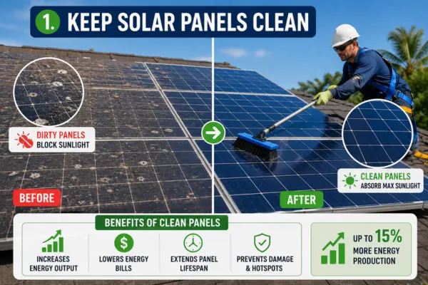 Keep Solar Panels Clean