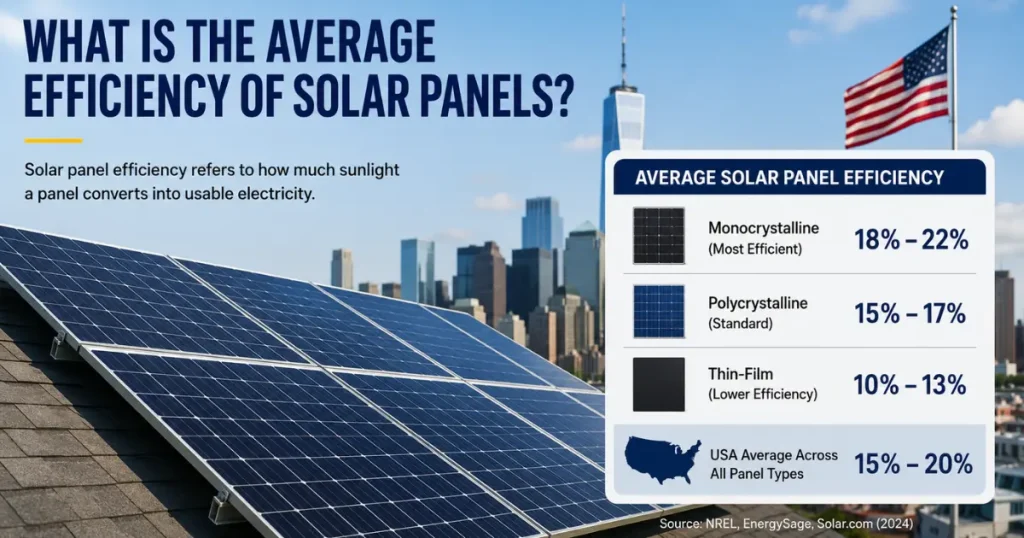 What Is the Average Efficiency of Solar Panels in 2026?