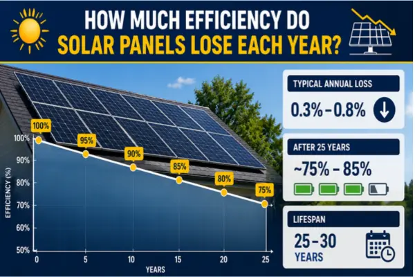 How Much Efficiency Do Solar Panels Lose Each Year