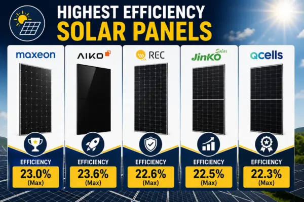Highest Efficiency Solar Panel Brands