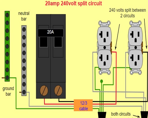 20 a circuit breaker diagram