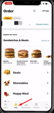 View Orders on the McDonald’s App2