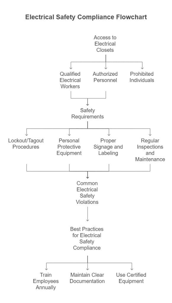 Who-regulates-access-to-electrical-closets-and-live-electrical-equipment