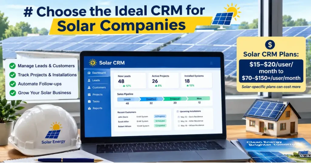 How to Choose the Ideal CRM for Solar Companies