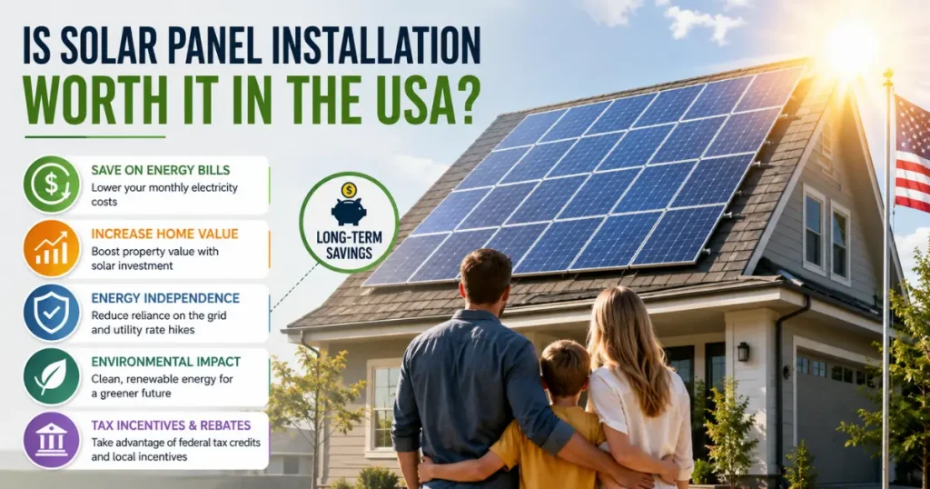Is Solar Panel Installation Worth It in the USA? 2026 Cost, Savings & Payback Guide