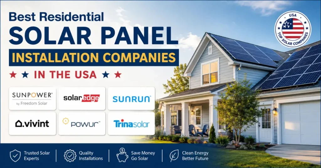 10 Best Residential Solar Panel Installation Companies in the USA – 2026