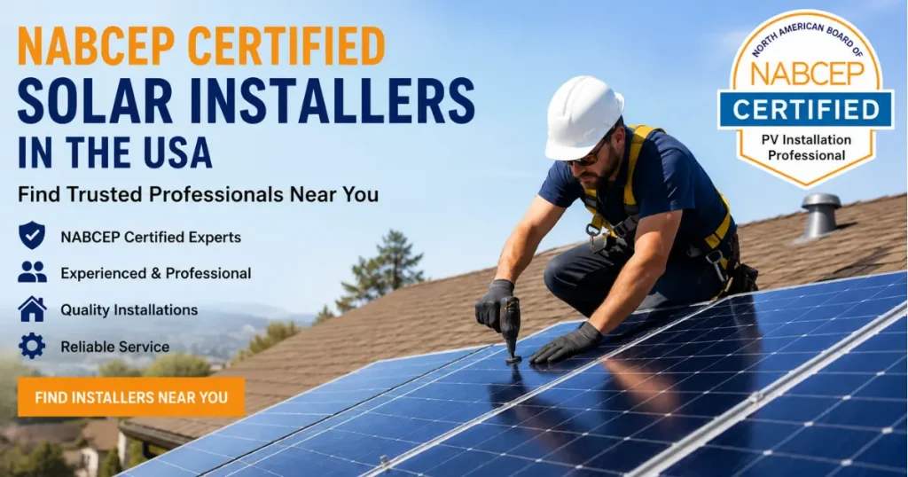 Find NABCEP Certified Solar Installers Near You in the USA