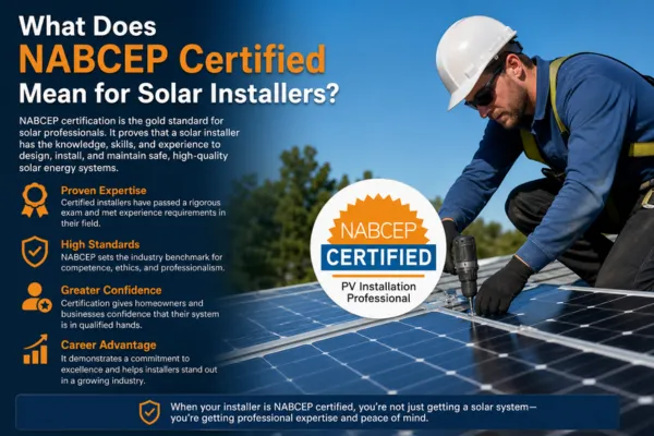 What Does NABCEP Certified Mean for Solar Installers