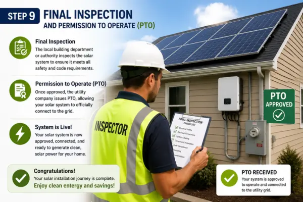 Step 9: Final Inspection and Permission to Operate (PTO)