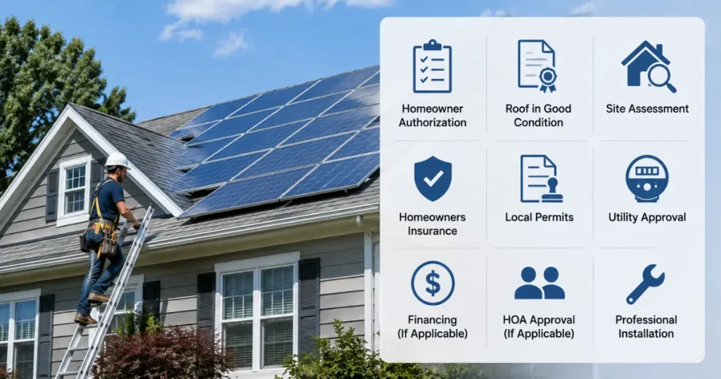 Solar Panel Installation Requirements for USA Homeowners