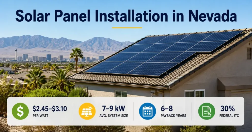 Solar Panel Installation in Nevada: 2026 Homeowner Guide